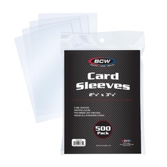 Card Sleeves - 2 5/8 X 3 5/8 - 500 Pack